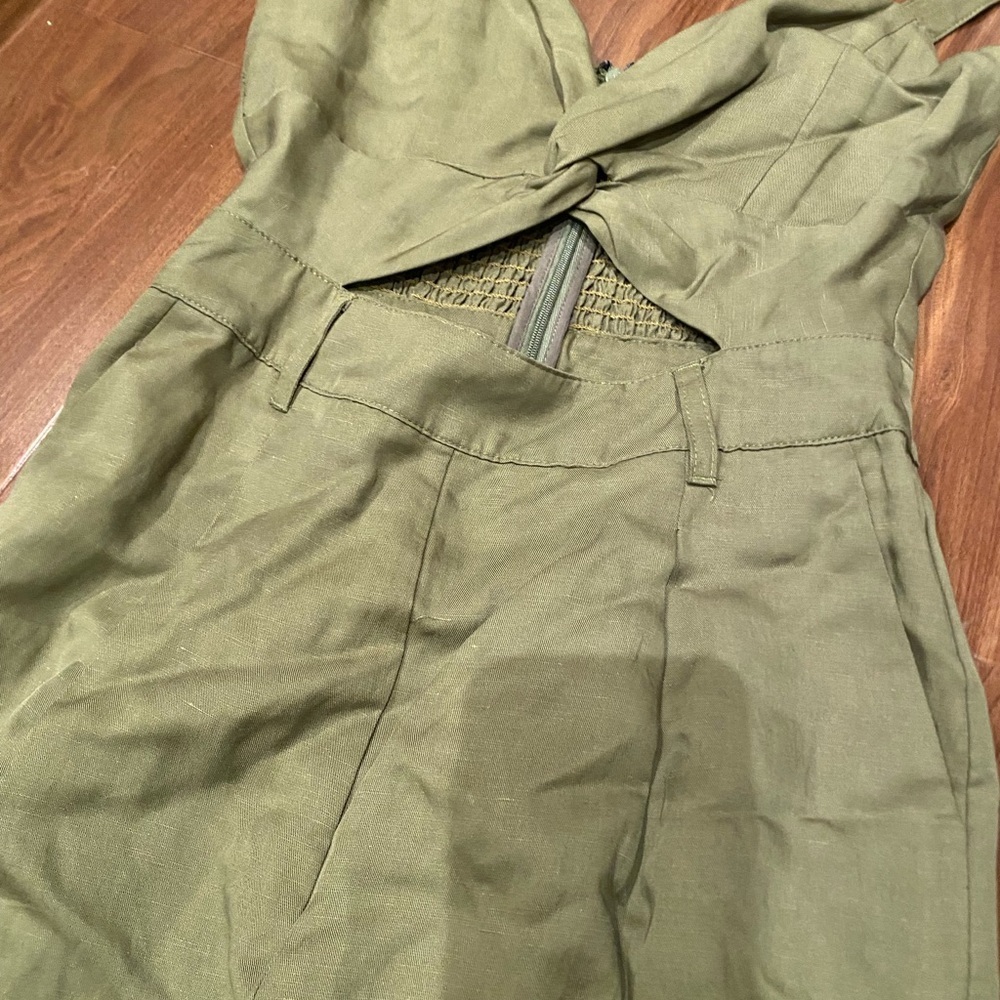 Tularosa / Kimi jumpsuit in green cutout army green small - Picture 4 of 6